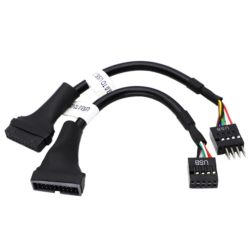 1/3/5/10Pc USB 3.0 to USB 2.0 Converter 20Pin Male/Female to 9Pin PC Motherboard M/F Data Cable Adapter Extend Cord for Computer