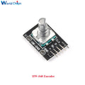 10 PCS 360 Degrees Rotary Encoder Module KY-040 HW-040 Sensor Switch 6MM Half Shaft Potentiometer Rotary Knob Cap 15×17 15×13.5