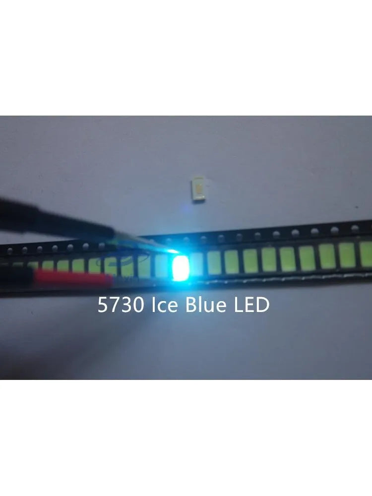 MX 100pcs 5050 1206 2835 3528 0402 0603 0805 3014 4014  Ice Blue SMD LED Diode High Brightness Lighting Bead for DIY Projects