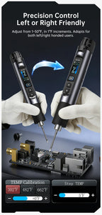 FNIRSI HS-03 Wireless Soldering Iron 10W Rechargeable Portable Soldering Iron 100-450℃ Adjustable Professional Soldering Kit