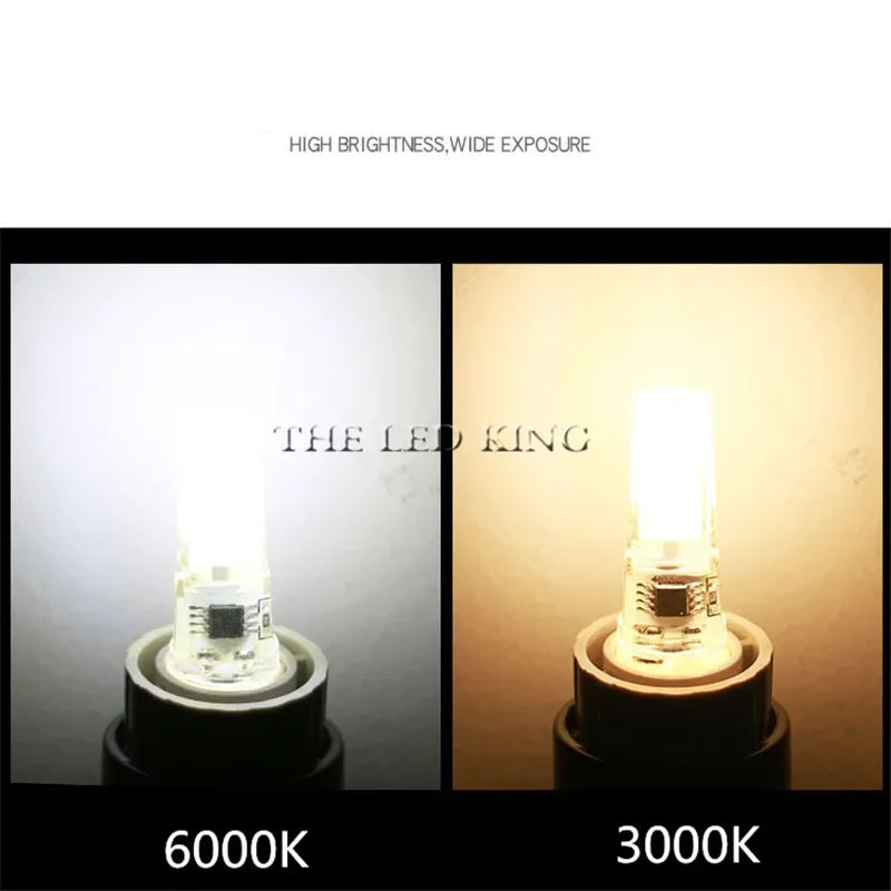1pcs/lot Lowest Price G4 LED Bulb Lamp SMD COB AC DC 12V 220V 3W 7W 10W 12W Dimmable 12v Led G9 360 Degree Crystal Light