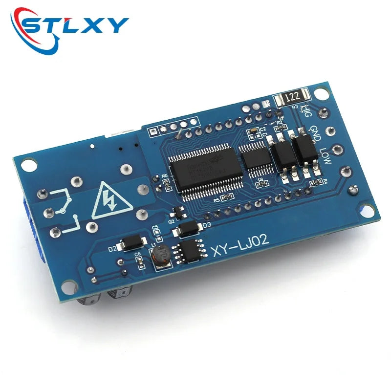 6-30V Micro USB Digital LCD Display Time Delay Relay Module Control Timer Switch Trigger Cycle Module XY-LJ02