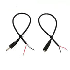 1pcs 2A DC Power Extension Cable 30cm 3.5x1.35mm Male to Female DC Adapter Cord (22AWG) for CCTV Security Cameras LED Lights