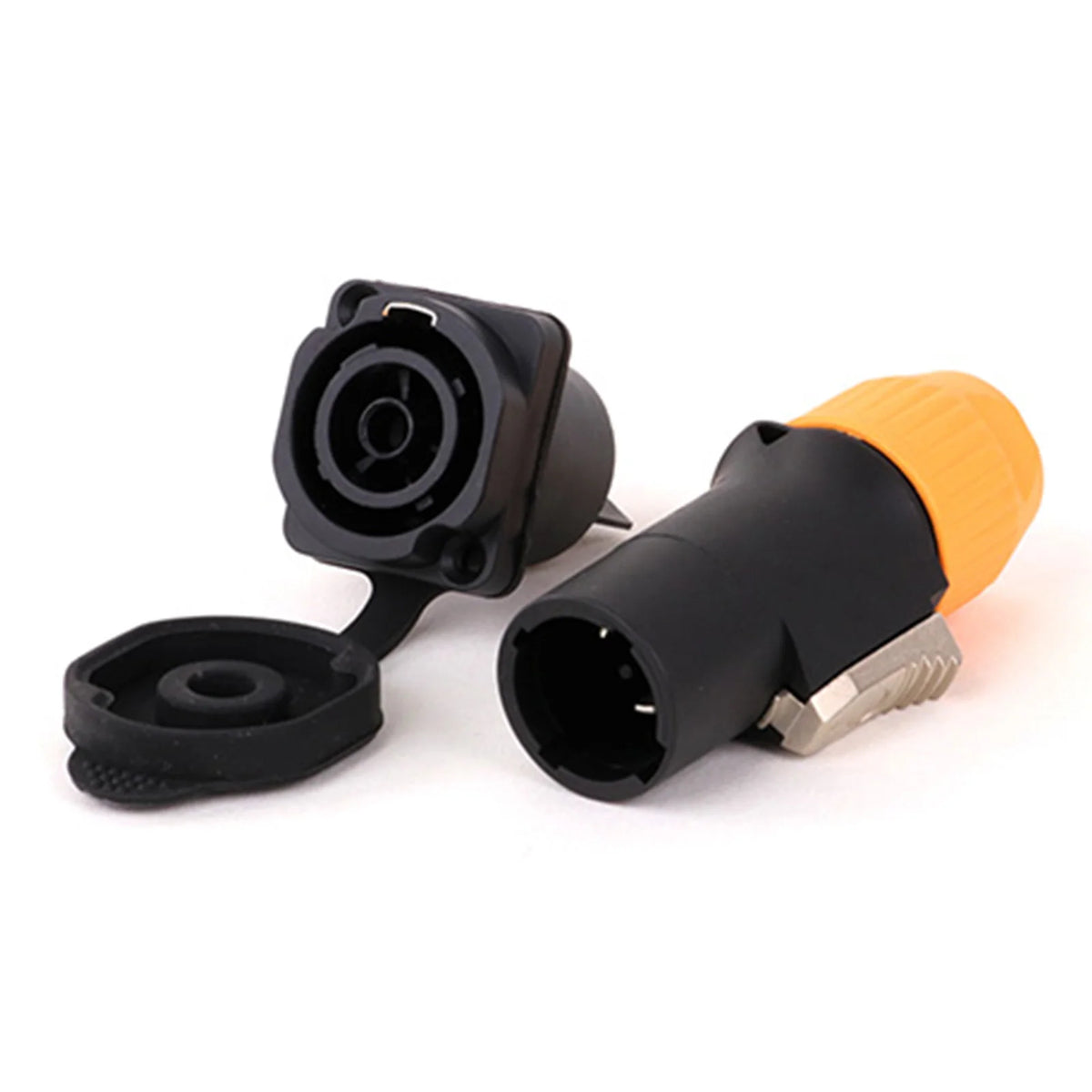 10pcs/5Sets New 3Pins Waterproof Locking Male Cable Plug+Female Chassis NAC3MPX or NAC3MX-W+NAC3FPX+Powercon Connector NAC3FX-W