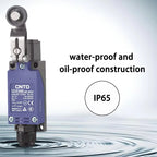 CNTD CZ-8104N Safety Limit Switch IP65 Waterproof 10A 380V 1NO 1NC Plastic Roller Lever Vertical Travel Switch Industrial