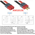 Amass XT60 Cable Connector Male Female XT60H Plug with Sheath Cover 14AWG 12AWG Silicon Wire  XT90 for RC Lipo Battery FPV Drone