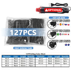 Heat Shrink Tube Kit with Optional Heat Gun Electrical Wire Cable Waterproof Insulation Dual Wall Shrink Tubing for Cable Repair