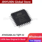 5-100Pcs ATMEGA8A ATMEGA8A-AU ATMEGA8A-AUR TQFP-32 AVR microcontroller MCU chip IC Chip In Stock Wholesale