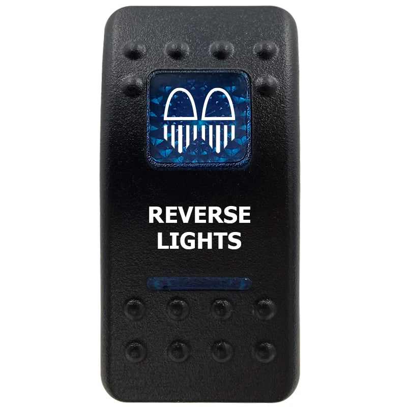 12V Marine Grade Rocker Switch SPST/ON OFF, DPDT/(ON) OFF (ON) Blue Led Light Bar for Carling ARB NARVA Replace Waterproof IP66