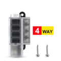 4/8 Way Car Fuse Accessory 12V 24V Car Truck Circuit Medium Insert Fuse Box Circuit Breaker Blade Fuses Circuit Standard ATO ATC