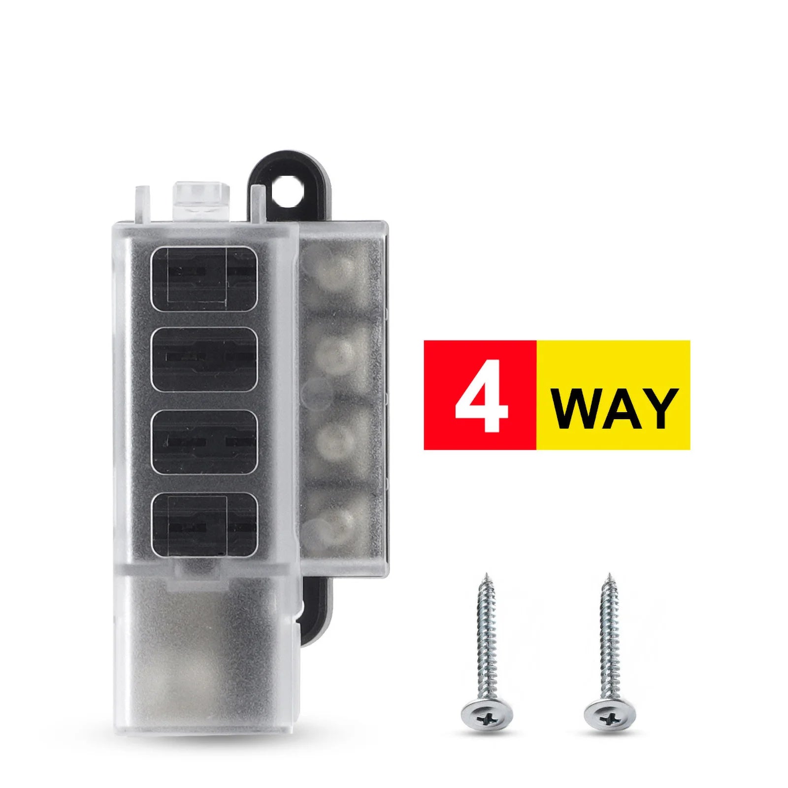 4/8 Way Car Fuse Accessory 12V 24V Car Truck Circuit Medium Insert Fuse Box Circuit Breaker Blade Fuses Circuit Standard ATO ATC