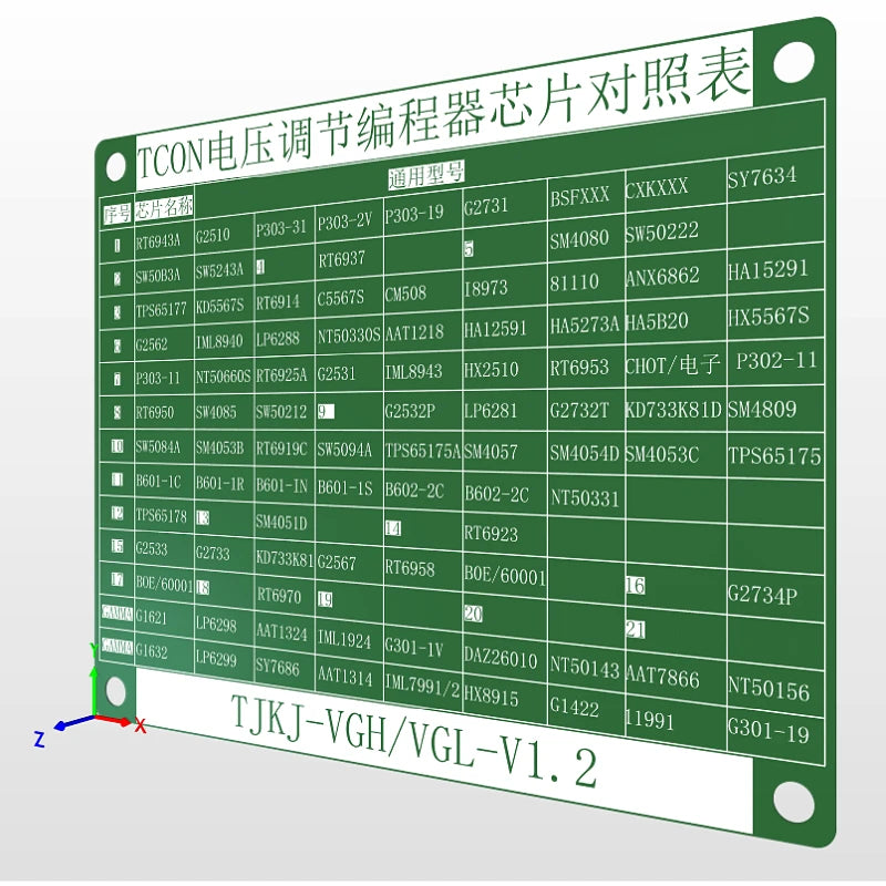 TJKJ-VGH/VGL-V1.2 TCON Programmer Tool for Electronics Programming And Development