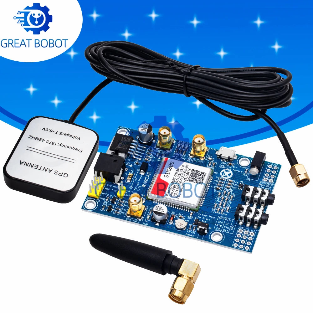 BS SIM808 instead of SIM908 module GSM GPRS GPS Development Board IPX SMA with Antenna available for Raspberry Pi for arduino
