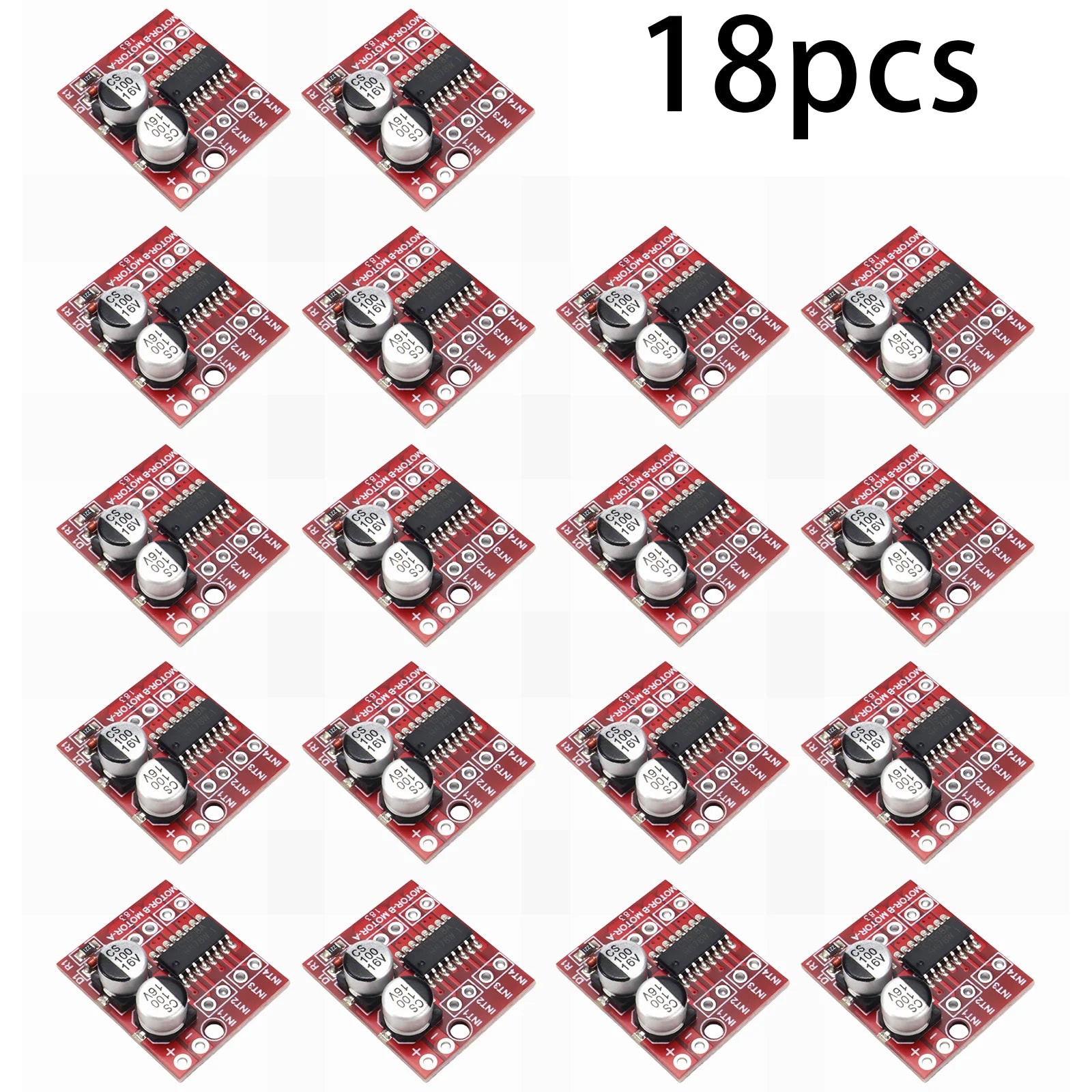 Mini L298N MX1508 Motor Driver Module 2V-10V 1.5A Dual Channel PWM Speed Controller Dual H-Bridge for Arduino Smart Car
