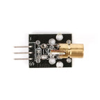 5PCS KY-008 650nm 6mm 5V 5mW Laser Sensor Module 3 Pin Red Dot Diode Copper Head for Arduino DIY Kit
