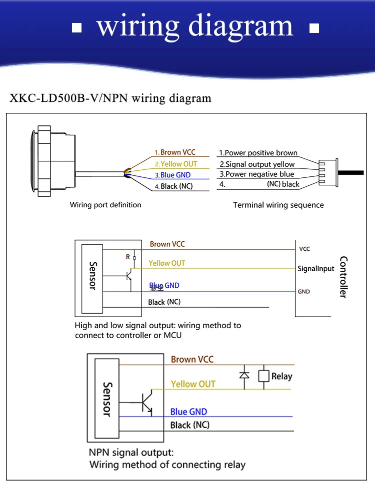 XKC-LD500B Human Existance Motion Sensor 5.8GHz Microwave Radar Action Movements Detect Human Body Presence Sensor