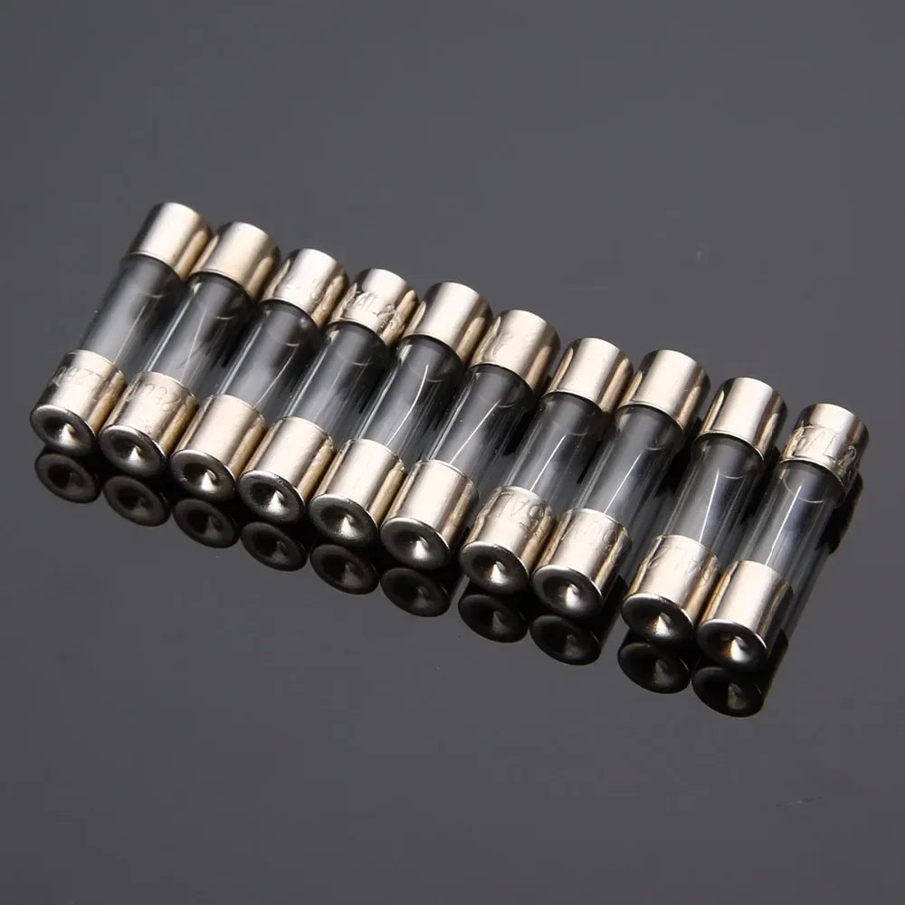 54/72/100/150/200PCS Fuse Assorted kit 5x20mm,6x30mm Quick Blow Glass Tube 0.2A-30A Blow Glass Fuse 10and 15Value electronics ﻿