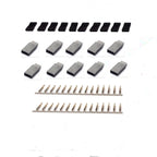 5/10 Pairs Jr Futaba Servo Receiver Connector Plug with Lock and Male Female Gold Plated Terminals Crimp Pin Kit for RC Battery