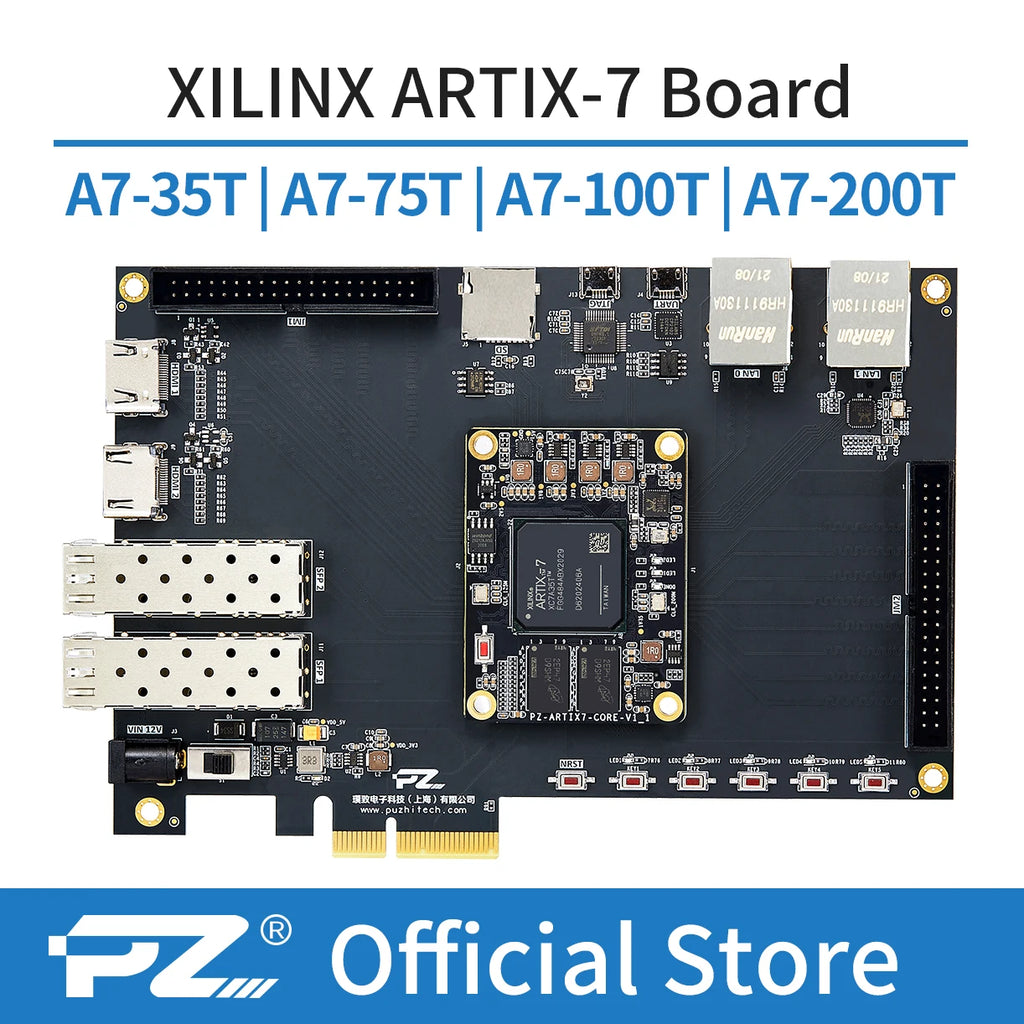 PUZHI SoM 7A035 7A075 : Xilinx SoC Artix 7 35T 75T FPGA Core Board Industrial Grade System on Module