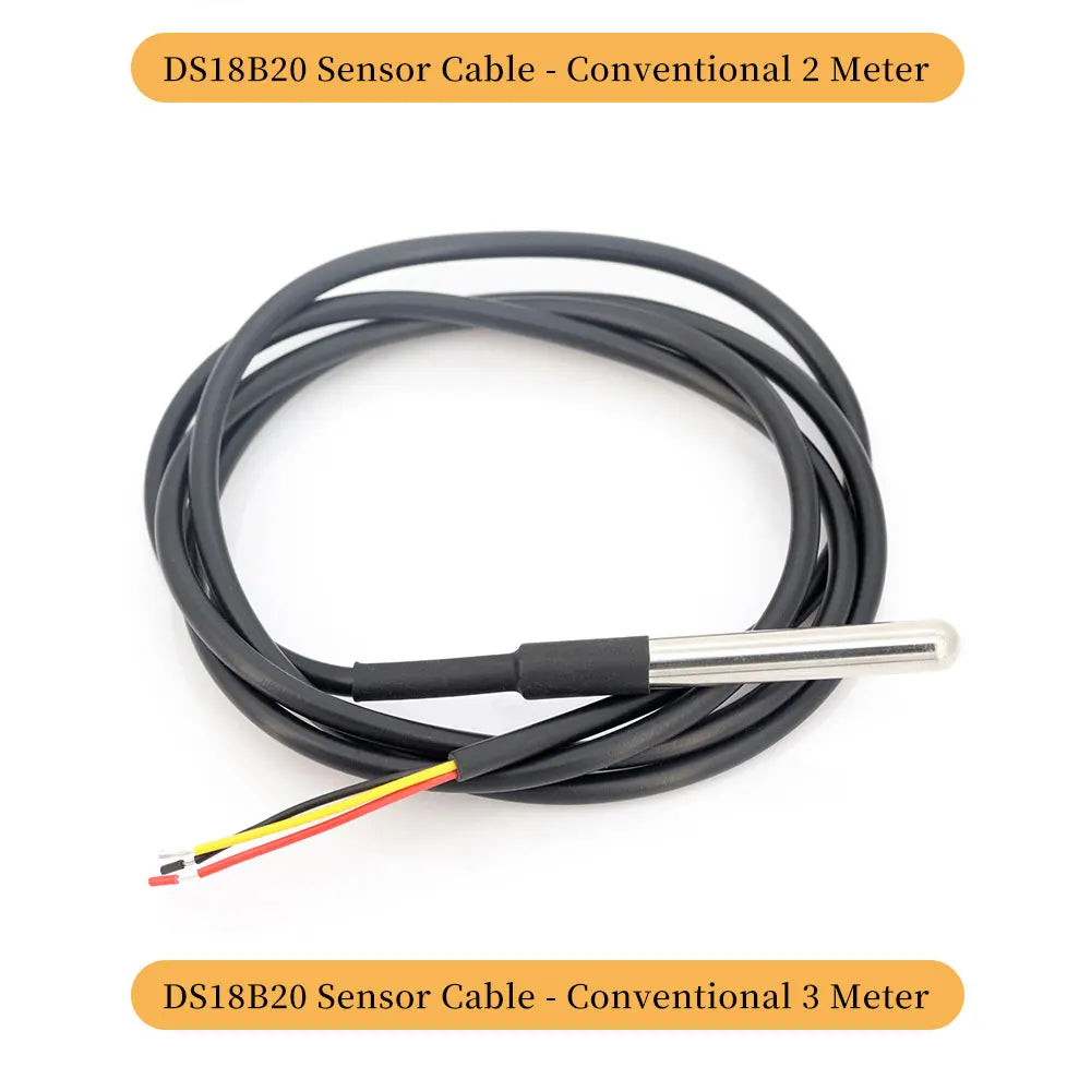 1/3/5Pcs DS18B20 Temperature Sensor Module Digital Waterproof Stainless Steel Probe for Arduino