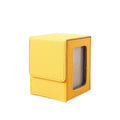 PU Window Collection Box Magnetic Closure Stain-resistant Trading Card Storage Box Moisture-proof with Lid Card Deck Box