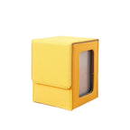 PU Window Collection Box Magnetic Closure Stain-resistant Trading Card Storage Box Moisture-proof with Lid Card Deck Box