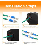 280PCS Wire Connector Kit Male Female Insulated Terminals Cold Crimp Terminals Assorted Crimp Terminals Spade