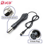 JCD Hot Air Gun Desoldering Hot Air Gun Handle Soldering Iron is Suitable for 858D 868D 8898 Rework Solder Repair Station