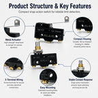 Micro Limit Switch TM-1704 TM-1702 TM-1701 TM-1308 TM-1306 TM-1309 TM-1307