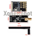 1-10PCS NRF24L01+PA+LNA Wireless Transceiver RF Transceiver Module 2.4G 1100m with Antenna NRF24L01+ Breakout Adapter with 3.3V