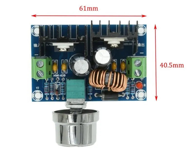 XH-M401 DC-DC Step Down Buck Converter Power Supply Module XL4016E1 PWM Adjustable 4-40V To 1.25-36V Step Down Board 8A 200W