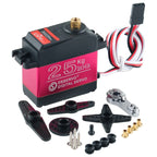 25KG Digital Servo Full Metal Gear IP66 Waterproof for 1:8 1:10 1:12 RC Car Crawler Robot 180/270 Degree High Precision