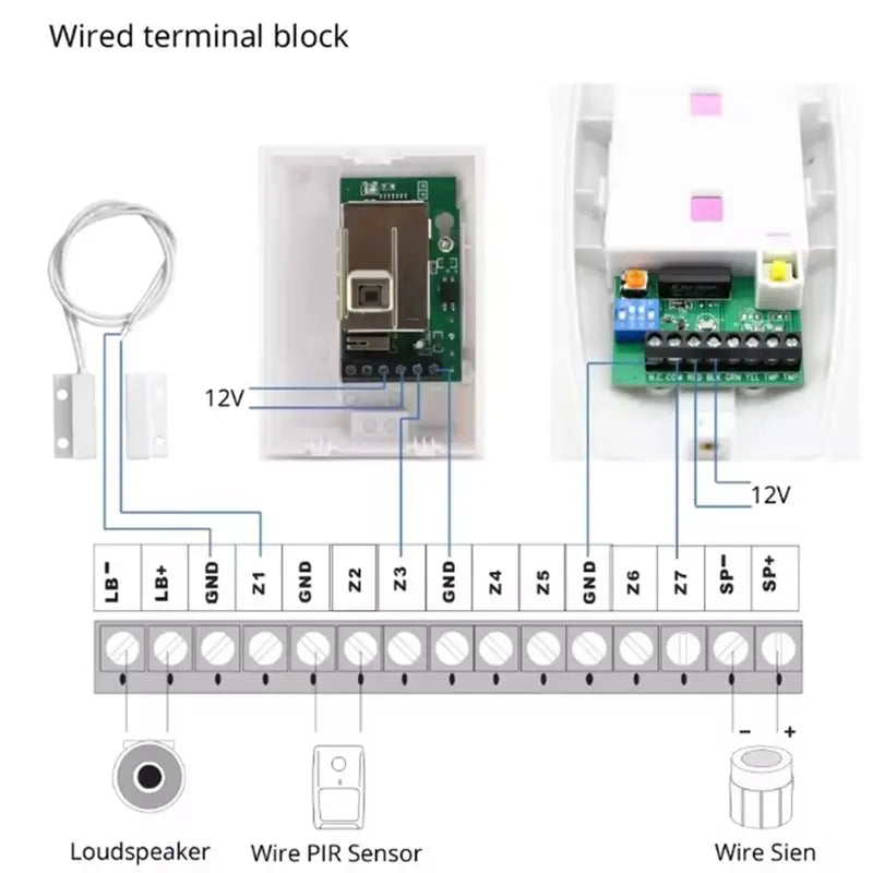 AAAEL-For Wired Door Window Sensor 10PCS MC-38 Magnetic Switch NC Normally Closed For Wired Wifi GSM Home Alarm Security System