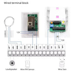 AAAEL-For Wired Door Window Sensor 10PCS MC-38 Magnetic Switch NC Normally Closed For Wired Wifi GSM Home Alarm Security System