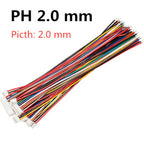 10PCS 1.0 1.25 1.5 2.0 2.54 SH/JST/ZH/PH/XH 1.0MM 1.25MM 1.5MM 2.0MM  2.54MM 2PIN/3/4/5/6/7/10P Female Plug Connector With Wire