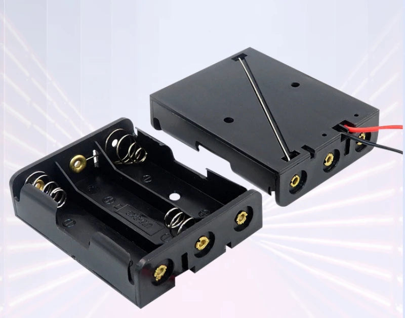 2pcs 1X 2X 3X 4X AAA Power Battery Storage Case Container Socket DIY 1.5V-6.0V Serial Connect Rohs ABS wt Lead Switch Cover