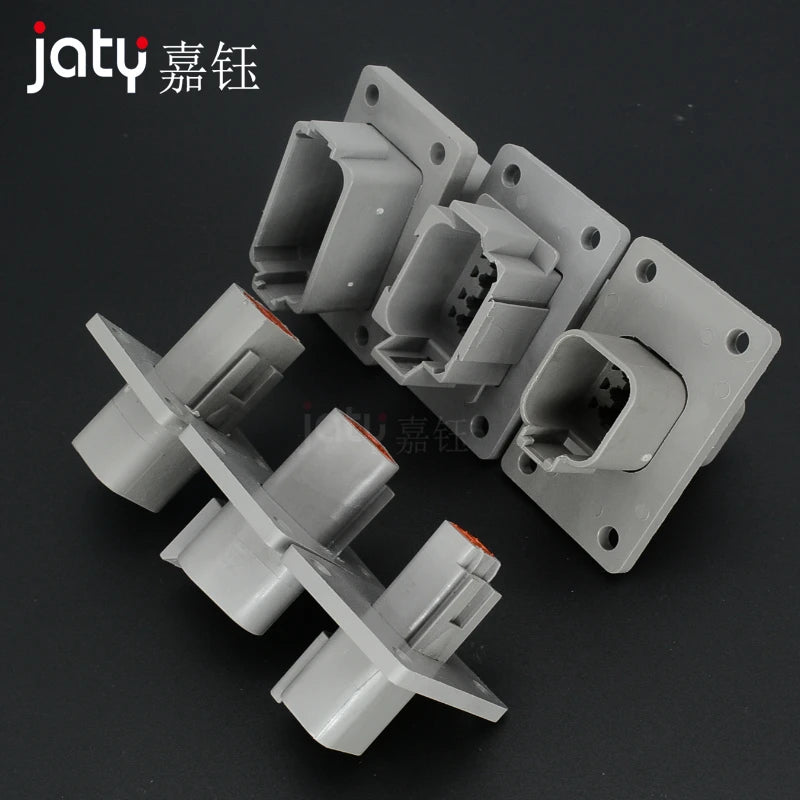 Deutsch Waterproof Connector with Fixed Flange Plug DT04-2P-L012 DT04-4P-L012 DT04-6P-L012 DT04-8P-L012 DT04-12P-L012 DT06-2S