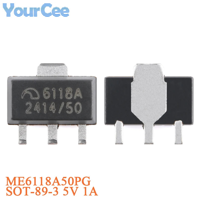 50pcs/10pcs ME6118A33B3G ME6118A50B3G SOT-223 6118A SOT223 3.3V 5V 1A LDO Regulator IC Chip ME6118A33PG ME6118A50PG ME6118A33M3G