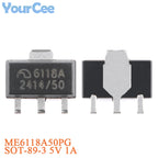 50pcs/10pcs ME6118A33B3G ME6118A50B3G SOT-223 6118A SOT223 3.3V 5V 1A LDO Regulator IC Chip ME6118A33PG ME6118A50PG ME6118A33M3G