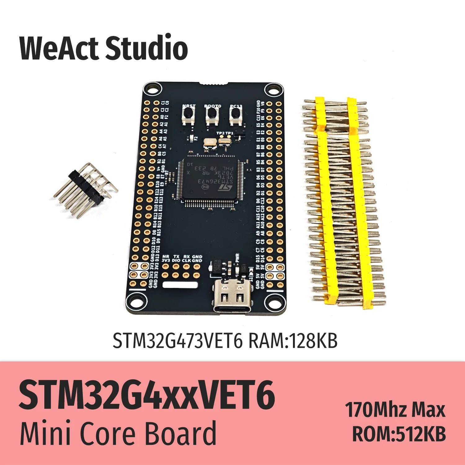 WeAct STM32G473VET6 STM32 STM32G491VET6 STM32G473 G491 Mini Core Board 170MHz 112KB/128KB RAM 512KB ROM MCU Development Board
