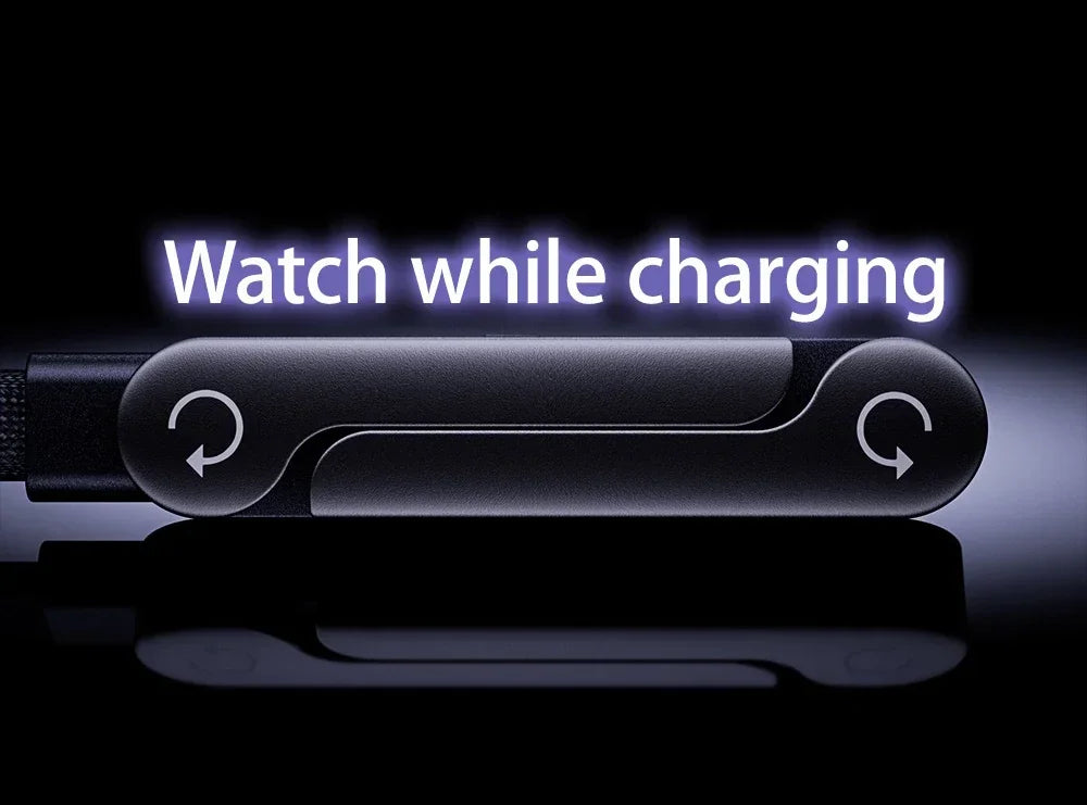 240W 2 in 1 USB C to USB C Fast Charging Foldable Bracket Data Cable Type C Desktop Holder Charging Wire For Iphone17 16 Samsung