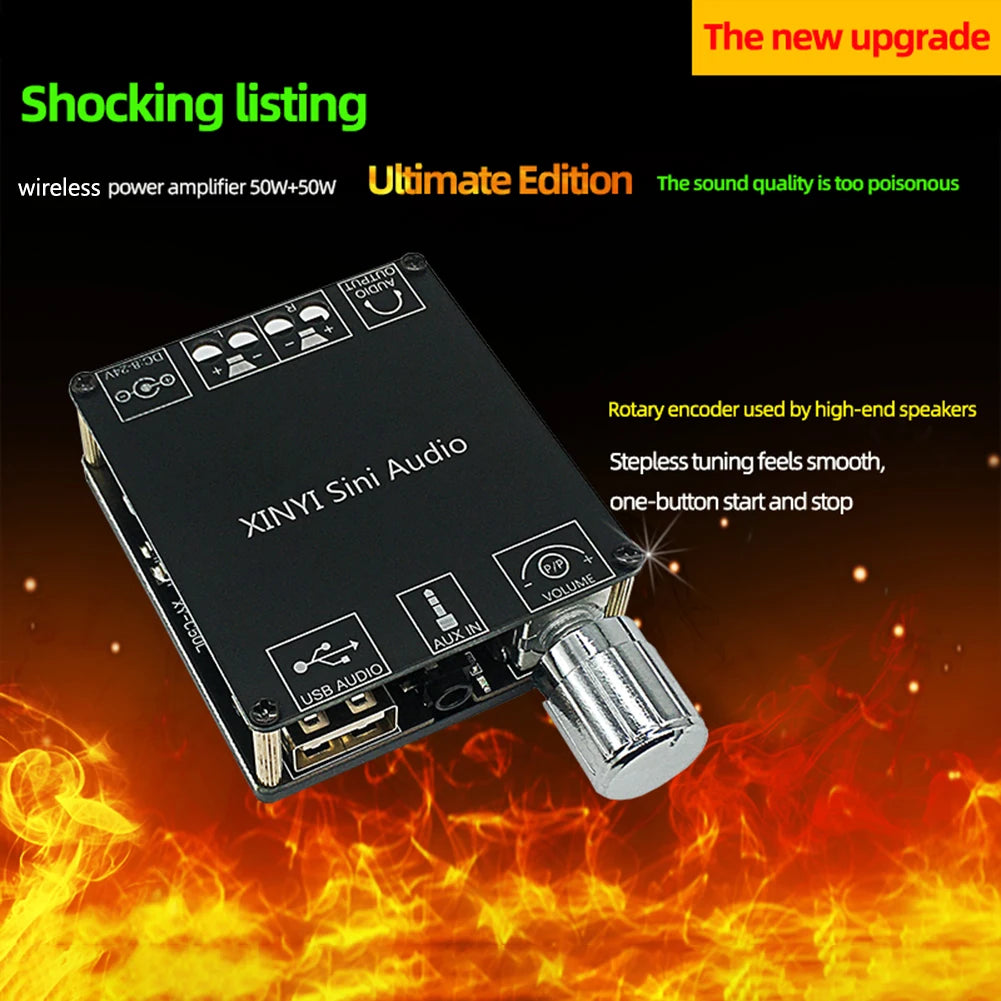 XY-C50L 50Wx2 Bluetooth-Compatible Stereo Audio Module Subwoofer Amplifier Board