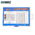 1/4W 1/8W 1/2W 1W 2W Metal Film Resistor Kit 130 Values 0.125W 0.25W 0.5W 1% Resistance Assortment Assorted Set Box