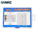 1/4W 1/8W 1/2W 1W 2W Metal Film Resistor Kit 130 Values 0.125W 0.25W 0.5W 1% Resistance Assortment Assorted Set Box