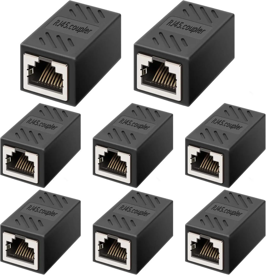 Female to Female RJ45 Ethernet Inline Coupler for Cat7/Cat6/ Cat5e/ Cat5 Ethernet Cable Extender Adapter for PC Router PS5 Xbox