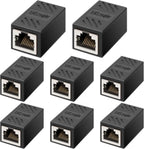 Female to Female RJ45 Ethernet Inline Coupler for Cat7/Cat6/ Cat5e/ Cat5 Ethernet Cable Extender Adapter for PC Router PS5 Xbox