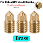 0.25mm All Metal Hotend Upgraded For Kobra S1/S1 Combo New Thermistor and Heater For Kobra S1 Hardened Steel Bimetal Nozzles