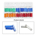 200PCS Eastern European Fuse Kit, 5 Types 5A/8A/10A/16A/25A Torpedo Shaped Old Style Automotive Cars Fuses