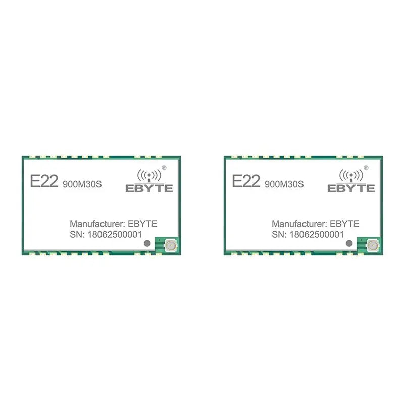 2X EBYTE SX1262 Lora Module 32Mhz High-Precision TCXO E22-900M30S 850-930Mhz 30Dbm 12Km SPI Interface Module Low Power