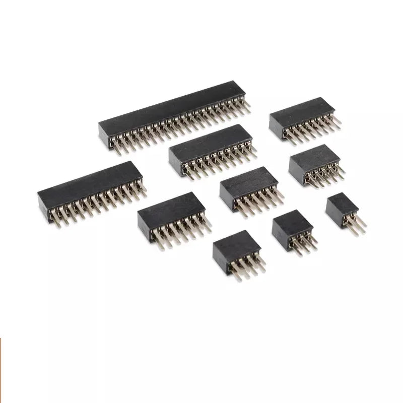 1.27mm 1.27 Double Row Female 3~50P Breakaway PCB Board Pin Header socket Connector Pinheader 2*3p 2*10p 2*6 2*20 2*12 2*25